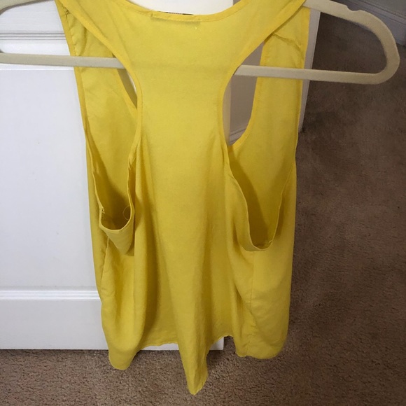 Yellow Razor Back Tank - Picture 2 of 3